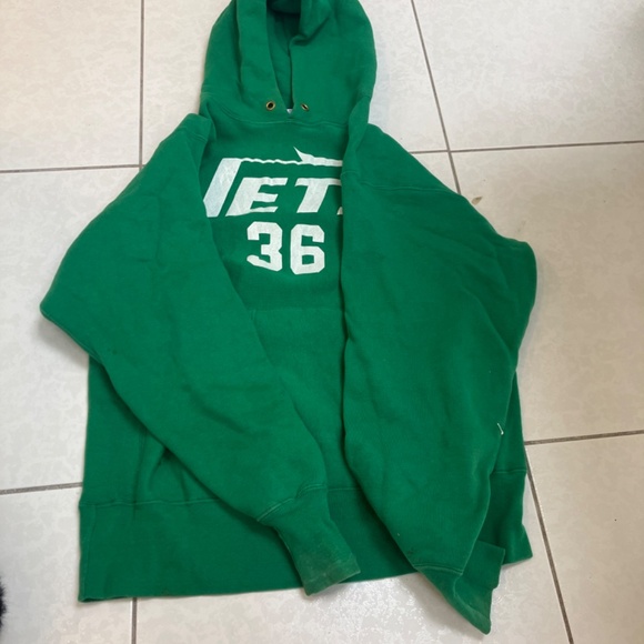 PRICE DROP !!! Vintage Jets hooded sweatshirt from the 1980s - Picture 3 of 3